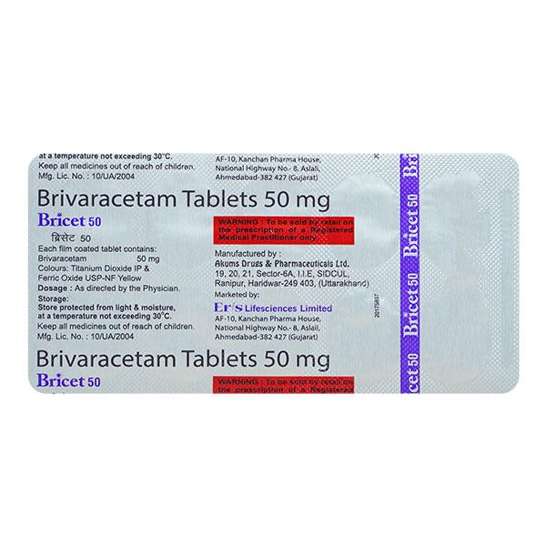 BRICET 50 Tablet 10's