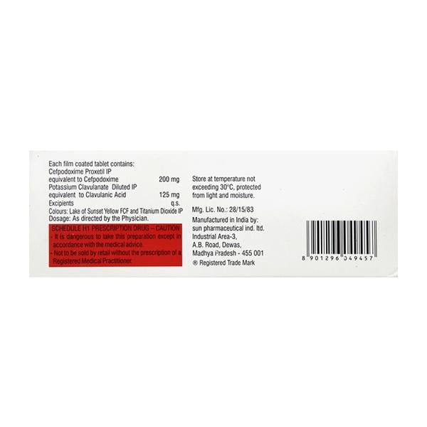 Cepodem XP 325mg Tablet 10'S