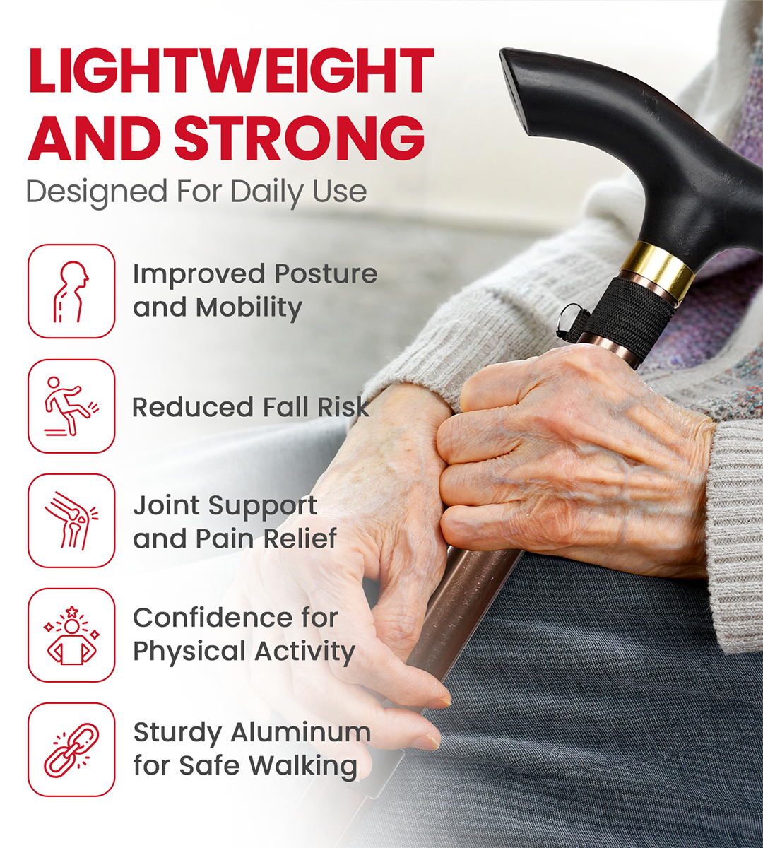 AGEasy Foldable Walking Stick (Copper)