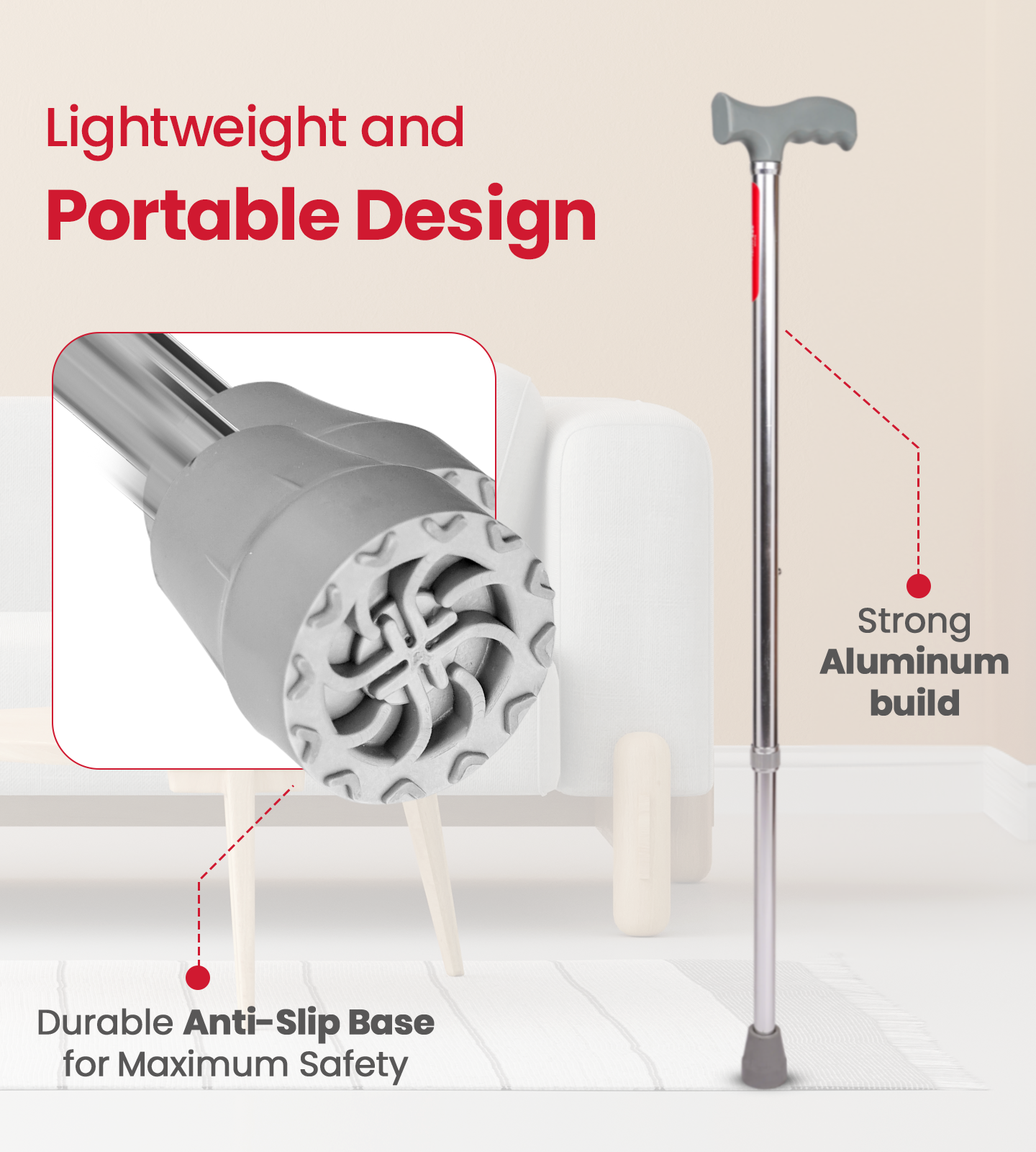AGEasy Single Leg Walking Stick