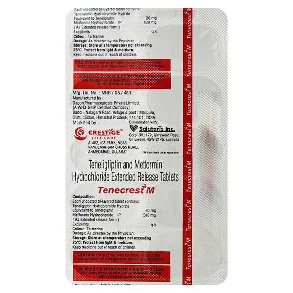 TENECREST M Tablet 10's