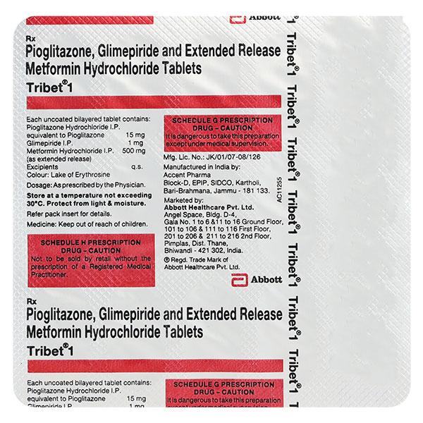 TRIBET 1mg Tablet 15's