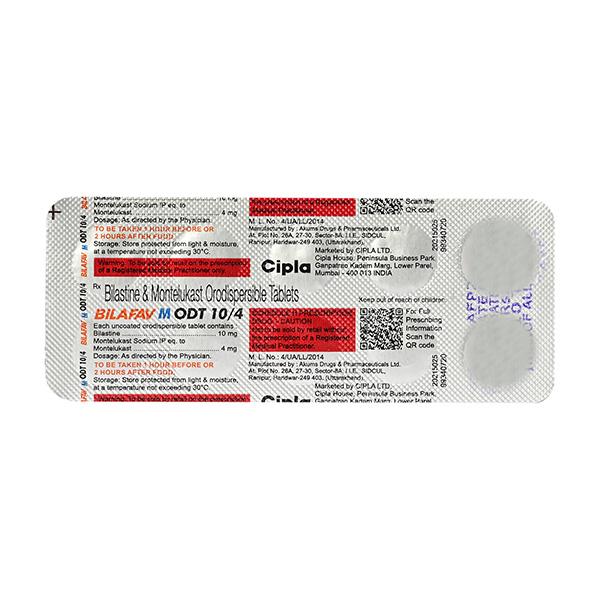 BILAFAV M ODT 10/4 Tablet 10's