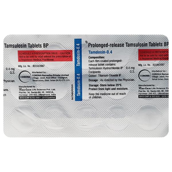 TAMDOSIN 0.4 Tablet 15's