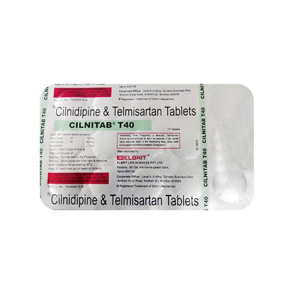 CILNITAB T 40 Tablet 15's