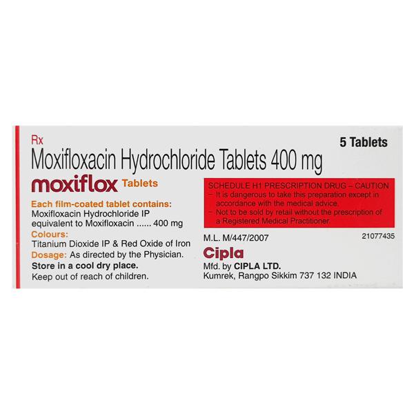 Moxiflox 400mg Tablet 5'S