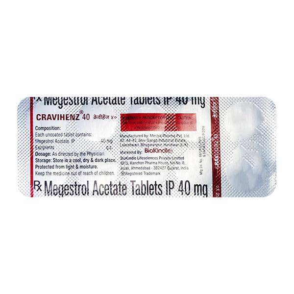 CRAVIHENZ 40 Tablet 10's