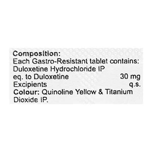 Duloren 30mg Tablet 10'S