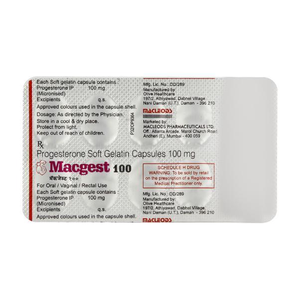 Macgest 100mg Capsule 10'S