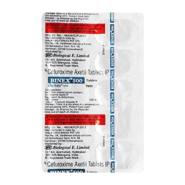 BINEX 500 Tablet 10's