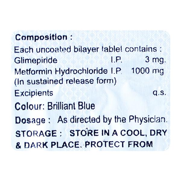 CUPRIDE 3 SR Tablet 10's