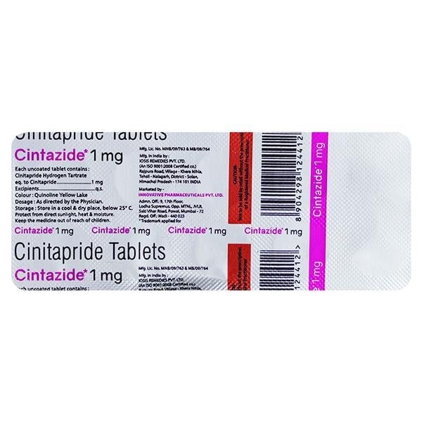 CINTAZIDE 1mg Tablet 10's