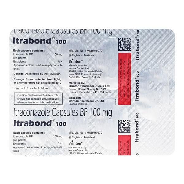Itrabond 100mg Capsule 7'S