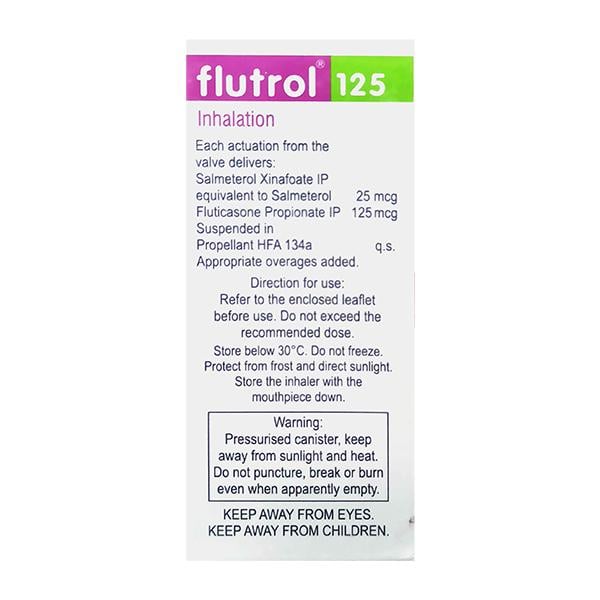 FLUTROL 125 WITH DOSE COUNTER Inhaler 120md