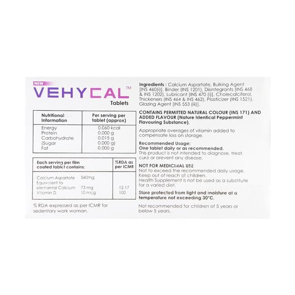 Vehycal New (Non-Veg) Tablet 10's