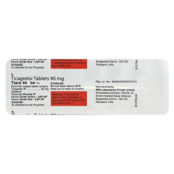 TIARE 90mg Tablet 14's