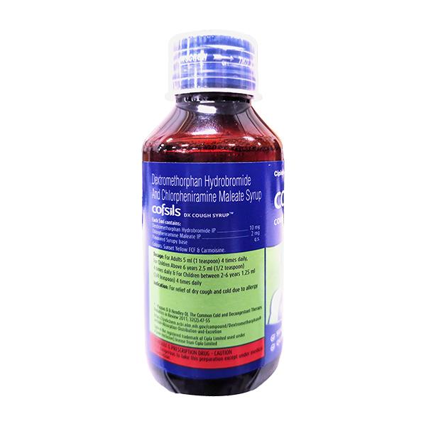 COFSILS DX SUGAR FREE Cough Syrup 100ml
