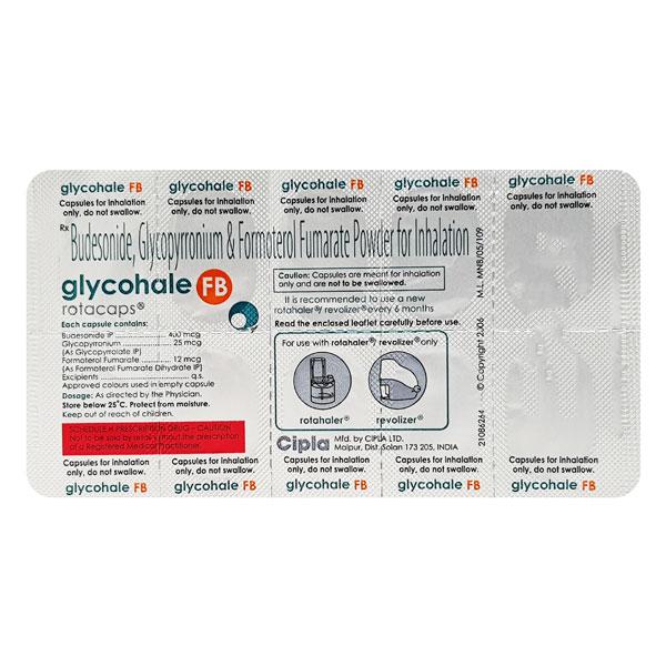 GLYCOHALE FB Rotacap 10's