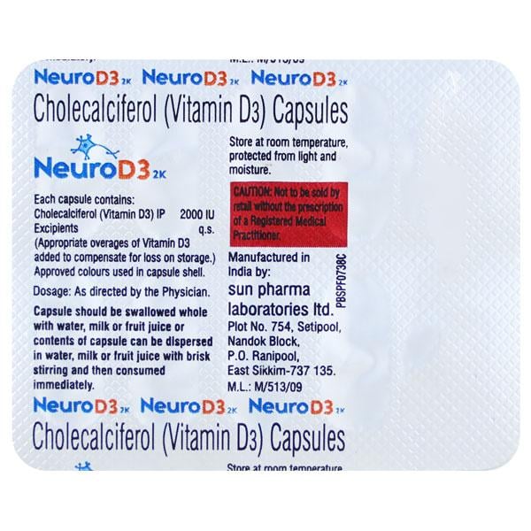 Neuro D3 2K Capsule 10'S