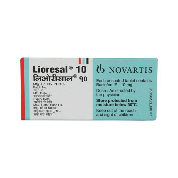 Lioresal 10mg Tablet 10'S