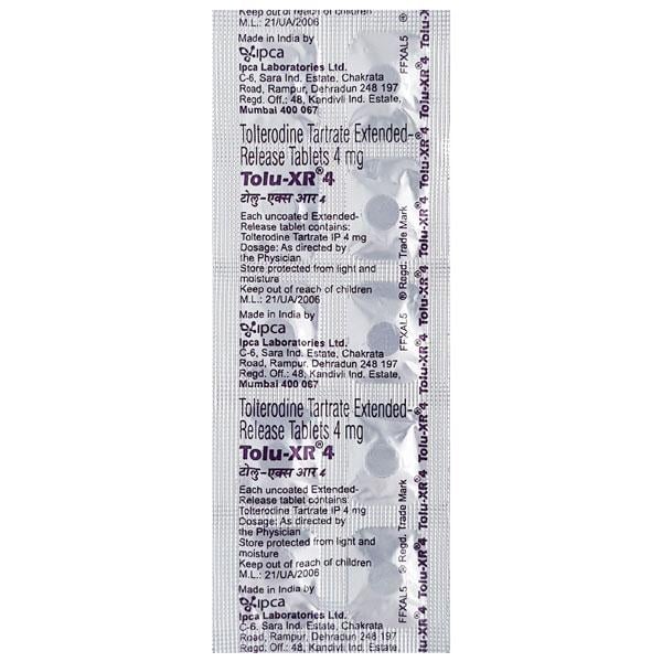 Tolu XR 4mg Tablet 10'S