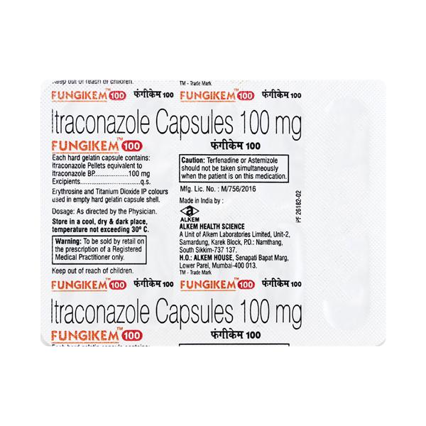 Fungikem 100Mg Capsule 10's