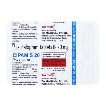 CIPAM S 20 Tablet 15's