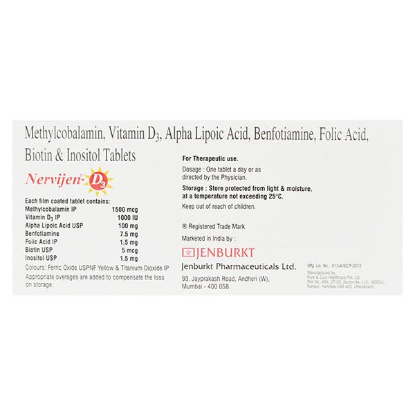 NERVIJEN D3 Tablet 10's