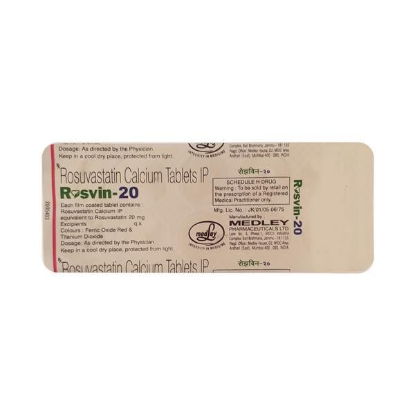 Rosvin 20mg Tablet 10'S