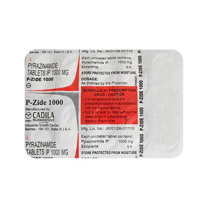 P ZIDE 1000mg Tablet 10's