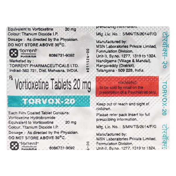 TORVOX 20 Tablet 10's