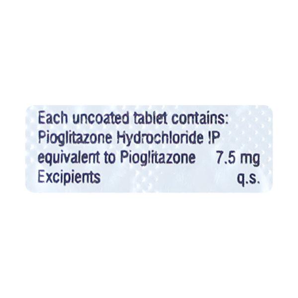 Pioglit 7.5mg Tablet 10'S