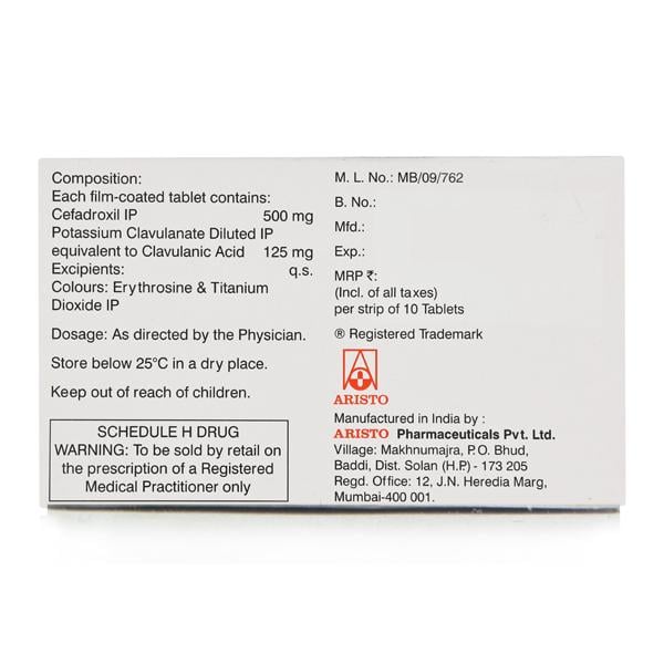 Cefadrox CV Tablet 10'S