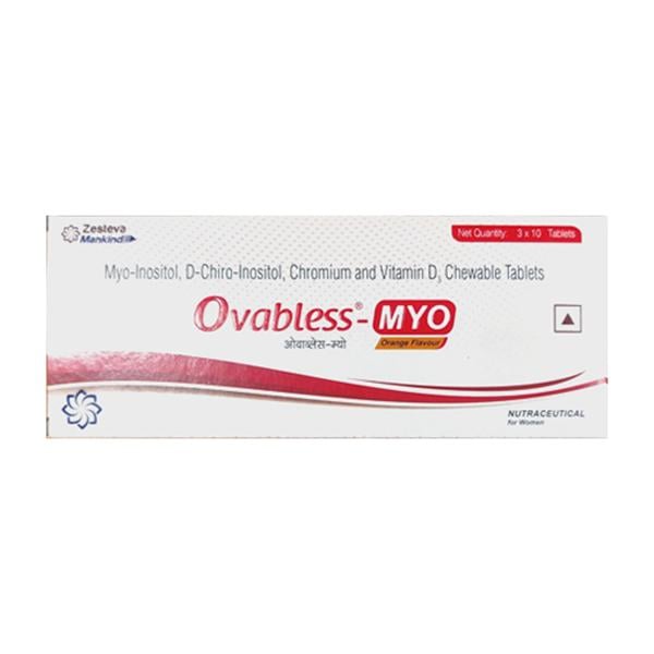 Ovabless Myo Orange Flavour Chewable Tablet 10'S