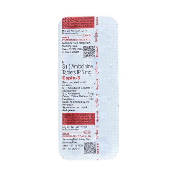 Espin 5mg Tablet 10'S