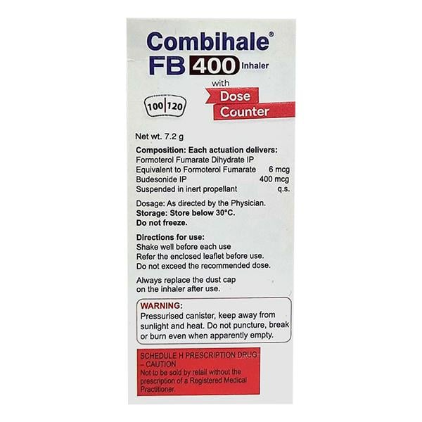 Combihale FB CFC free 400 Inhaler 120MD 1's