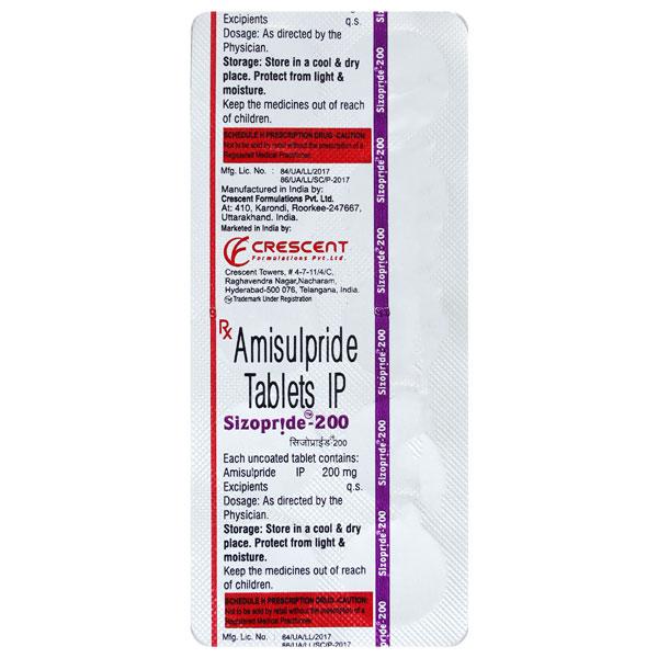 SIZOPRIDE 200 Tablet 10's