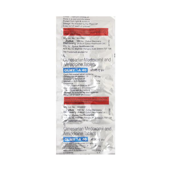 Olmy A 40mg Tablet 10'S