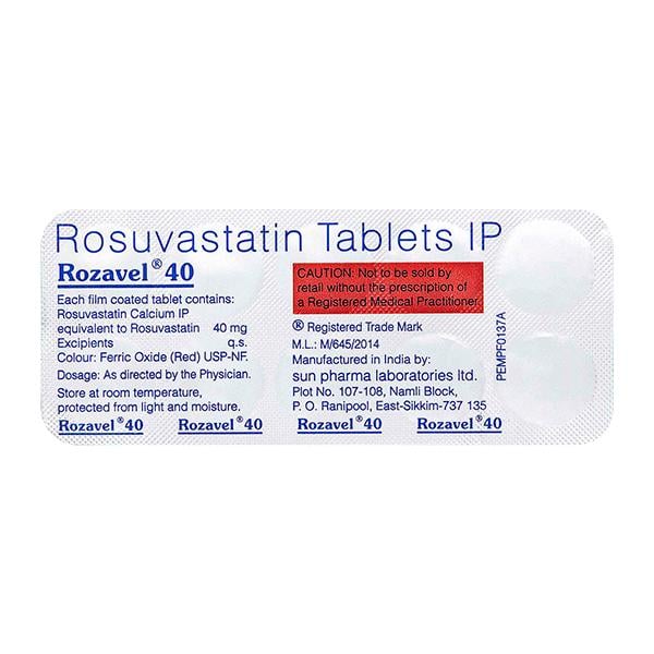 Rozavel 40mg Tablet 10'S