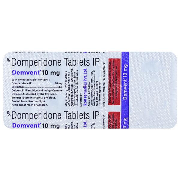 DOMVENT 10mg Tablet 10's