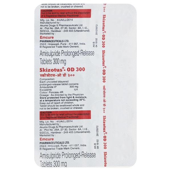 Skizotus OD 300mg Tablet 10'S