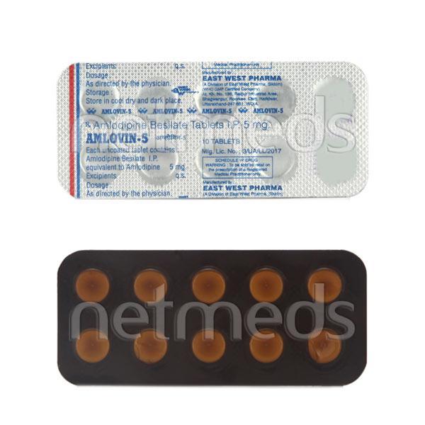 Amlovin 5mg Tablet 10'S