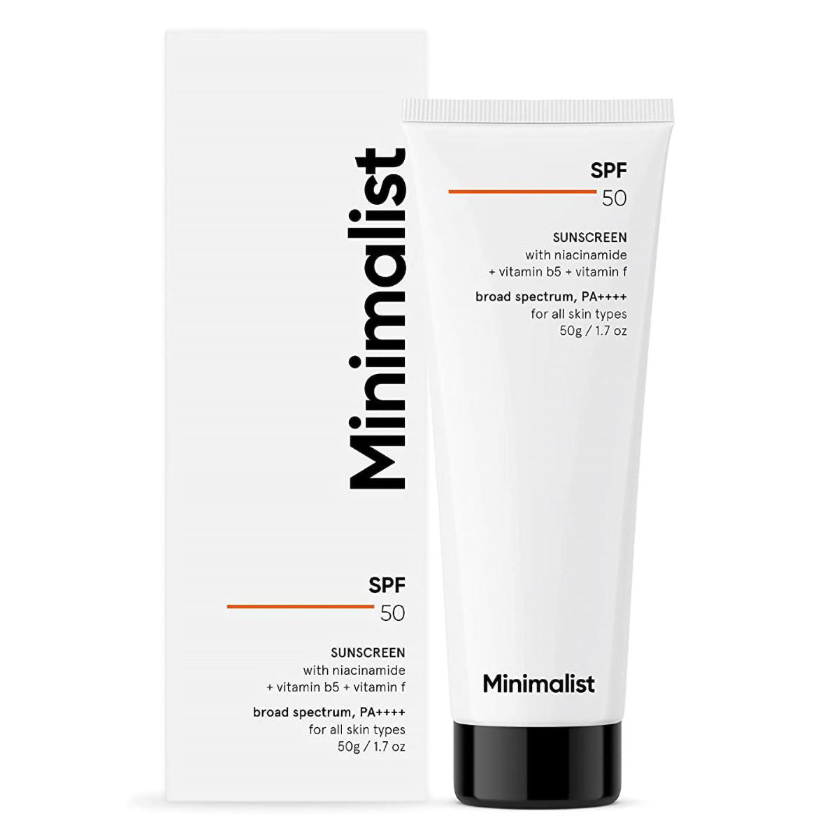Minimalist SPF 50 PA++++ Sunscreen, 50 gm