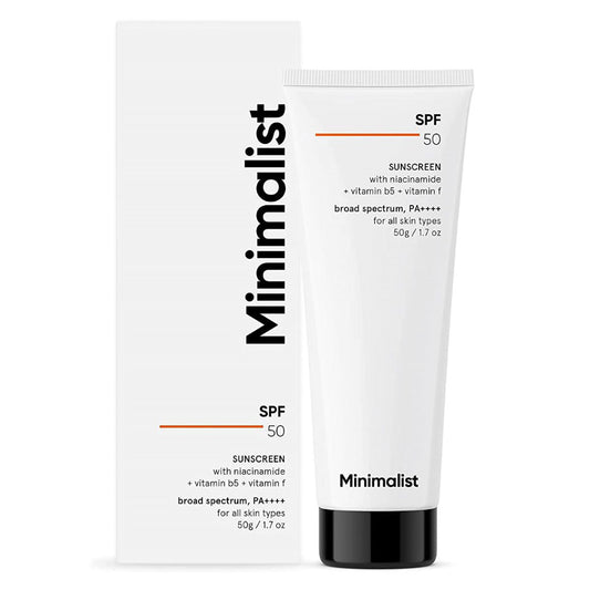 Minimalist SPF 50 PA++++ Sunscreen, 50 gm