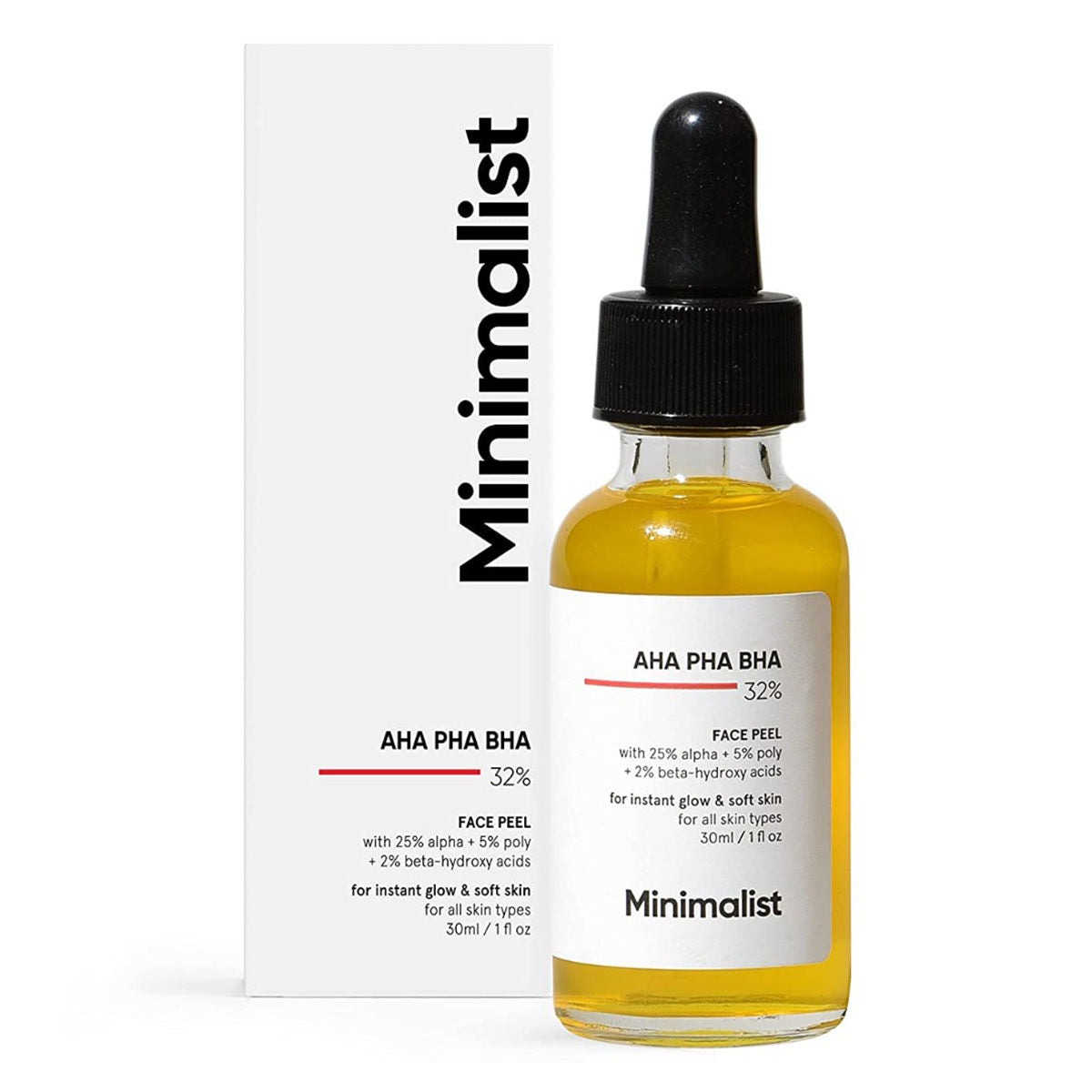 Minimalist 32% AHA PHA BHA Face Peel 30 ml