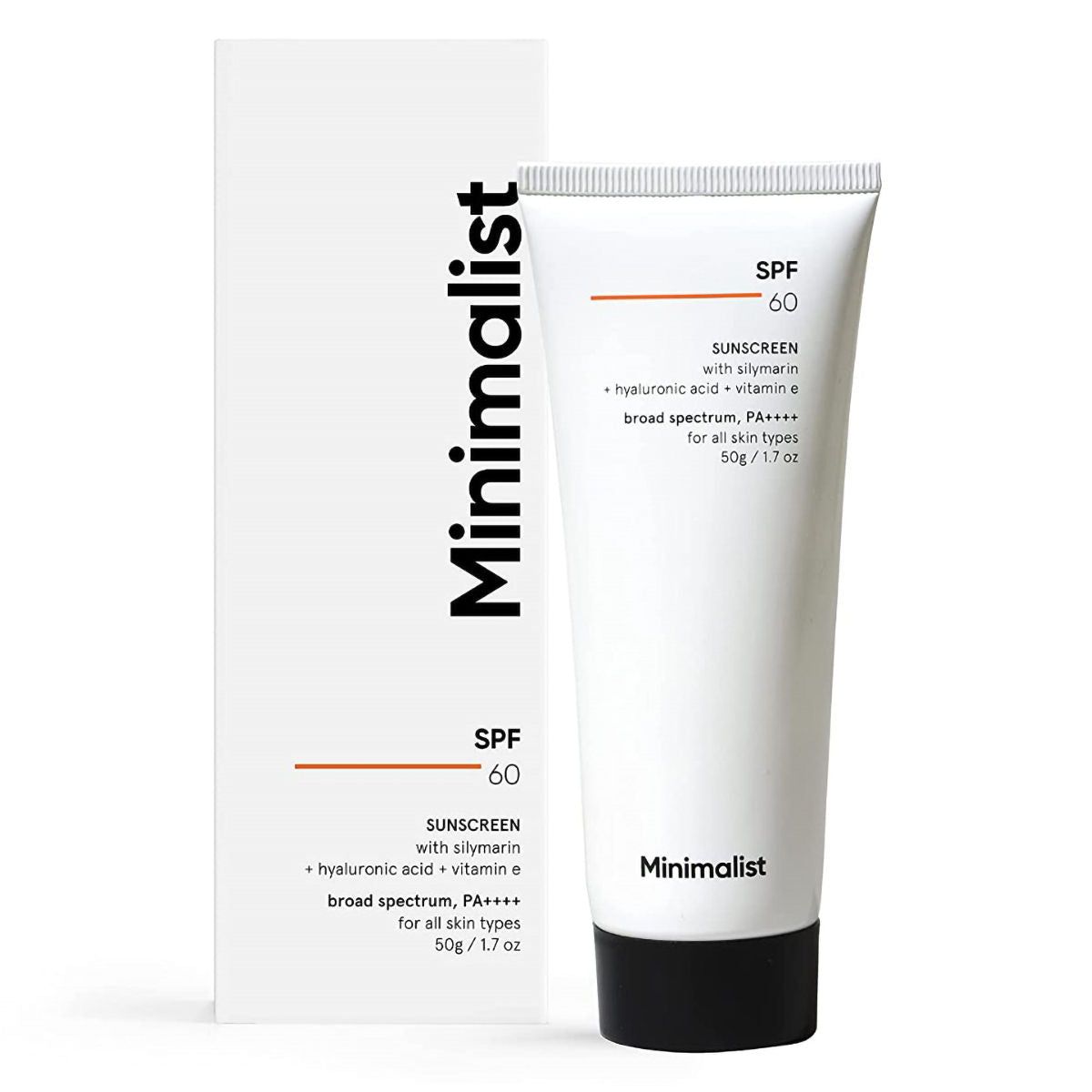 Minimalist SPF 60 PA++++ Sunscreen, 50 gm