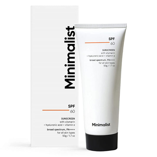 Minimalist SPF 60 PA++++ Sunscreen, 50 gm
