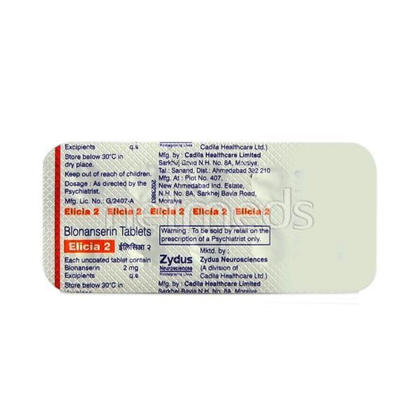 Elicia 2mg Tablet 10'S