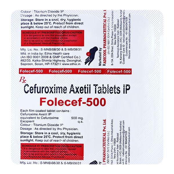 FOLECEF 500 Tablet 6's