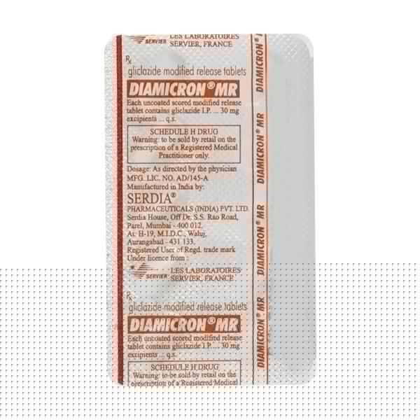 Diamicron MR 30mg Tablet 10'S
